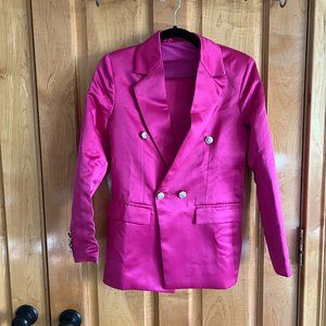 Pink Satin Suit